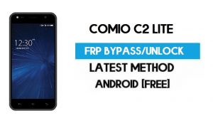 Comio C2 Lite FRP Bypass – Ontgrendel Gmail Lock Android 7.0 zonder pc