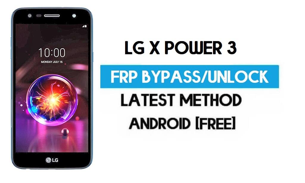 Bypass FRP LG X Power 3: sblocca il blocco Google GMAIL [Android 8.1] senza PC/APK