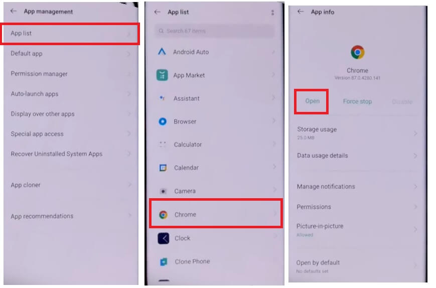 Chrome'u Oppo Realme'ye açın Android 11 FRP Bypass - PC olmadan Google'ın kilidini açın (FRP Kodunun Çalışmamasını Düzeltin)