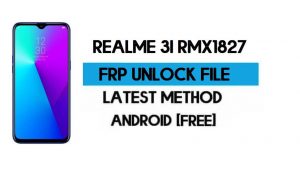 Fichier de déverrouillage de modèle Realme 3i (supprimer le verrouillage de l'écran) sans AUTH (RMX1827) - SP Flash Tool