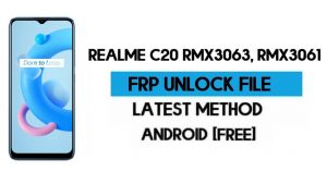 File Bypass FRP Realme C20 (Hapus dengan DA) dengan SP tool Terbaru
