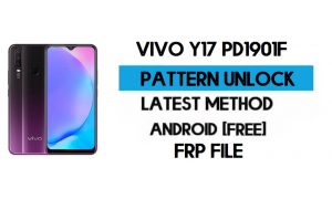 Vivo Y17 PD1901F पैटर्न अनलॉक फ़ाइल - बिना प्रमाणीकरण के निकालें - SP टूल