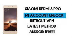 Xiaomi Redmi 3 Pro Account Mi Rimuovi file Scarica gratuitamente lo strumento Qfil