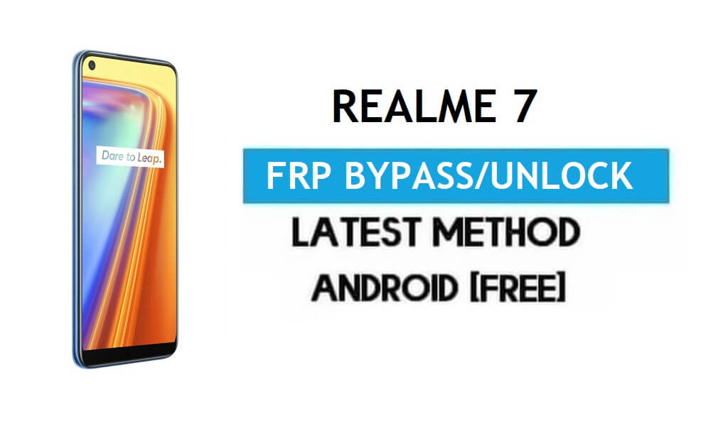 Realme 7 Android 11 FRP Bypass – Ontgrendel Google Gmail zonder pc