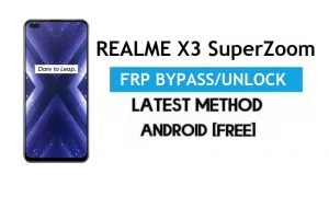 Realme X3 SuperZoom Android 11 FRP Bypass – ปลดล็อก Google Gmail