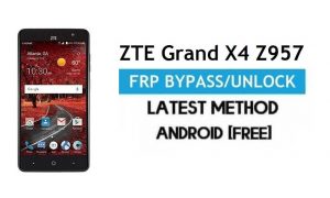 ZTE Grand X4 Z957 FRP Bypass Android 6.0.1 – Sblocca il blocco Google Gmail [Senza PC]