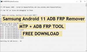 Samsung Android 11 ADB FRP Remover Download | Samsung MTP + ADB FRP Tool
