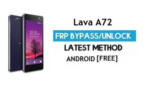 Lava A72 FRP Google 계정 우회 잠금 해제 | 안드로이드 6.0(PC 제외)