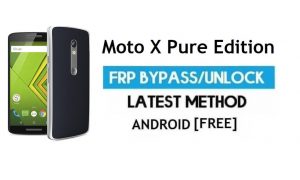 Moto X Pure Edition FRP Bypass – Google Gmail 잠금 해제 Android 7.0