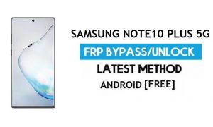 Déverrouiller Samsung Note10 Plus 5G SM-N976F/U/N Android 11 FRP Google