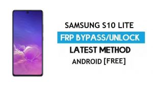 Déverrouiller le Samsung S10 Lite SM-G770F Android 11 FRP Google GMAIL lock