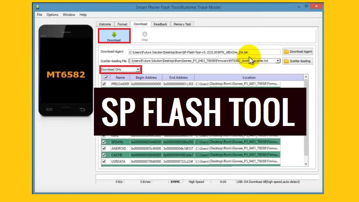 SP Flash Tool Download (Smartphone Flash Tool) V6, V5, V3, nieuwste alle versies gratis