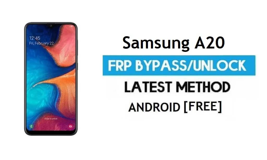 Desbloquear Samsung A20 SM-A205 Android 11 FRP Bloqueo de Google GMAIL
