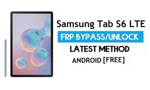 Desbloquear Samsung Tab S6 LTE SM-T865 Android 11 FRP Bloqueo de Google Gmail