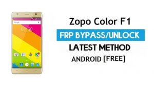 Zopo Color F1 FRP Bypass sem PC - Desbloquear Gmail Lock Android 6.0