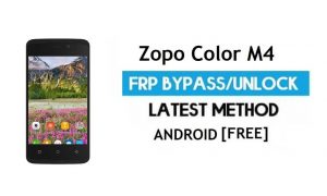 Zopo Color M4 FRP Bypass sin PC - Desbloquear Gmail Lock Android 6.0
