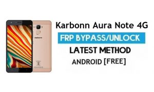 Karbonn Aura Note 4G FRP Разблокировка аккаунта Google Обход Android 6.0