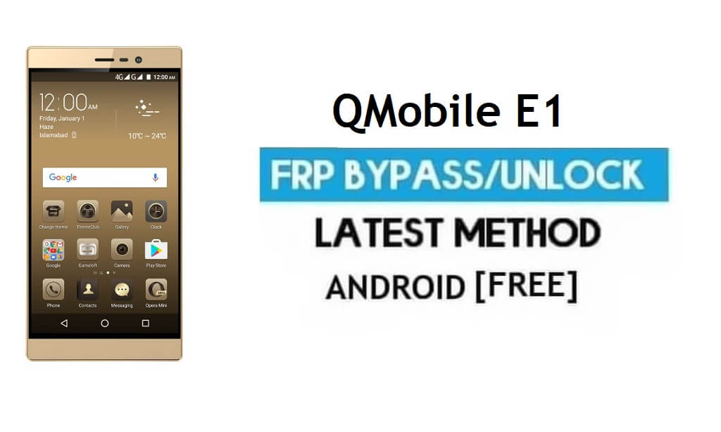 QMobile E1 FRP Google 계정 잠금 해제 PC 없이 Android 6.0 우회