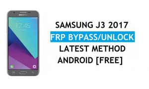 Bypass FRP Samsung J3 2017 SM-J330F/G Buka Kunci Google Android 9.0