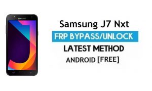 सैमसंग J7 Nxt SM-J701F FRP बाईपास 2021 Google Android 9.0 अनलॉक करें
