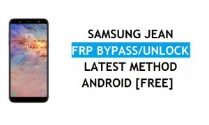 Samsung Jean SM-A605K FRP Bypass desbloquear Google Lock Android 9.0