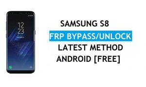 Samsung S8 SM-G950 FRP Baypas Google Gmail kilidinin kilidini açın Android 9.0