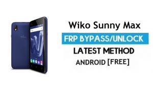 Wiko Sunny Max FRP разблокировка обхода учетной записи Google | Android 6.0 без ПК