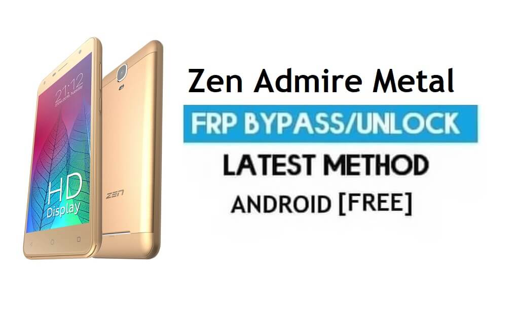 Zen Admire Metal FRP Sblocca l'account Google Bypass Android 6.0 Nessun PC