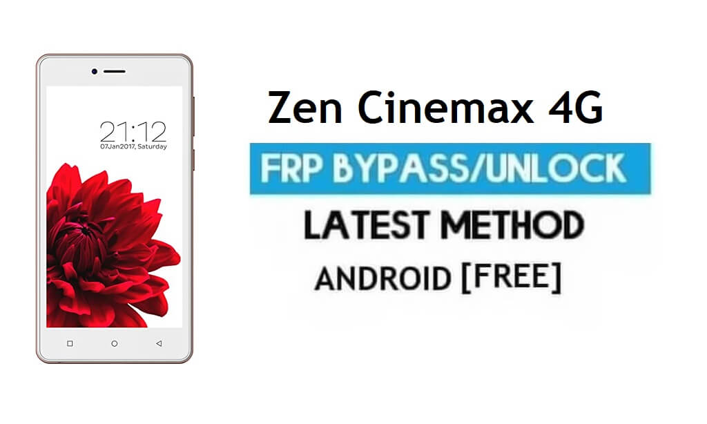 Zen Cinemax 4G FRP فتح حساب Google تجاوز Android 6.0 بدون جهاز كمبيوتر