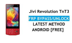 Jivi Revolution TnT3 FRP Bypass Ontgrendel Gmail-slot Android 7 Zonder pc