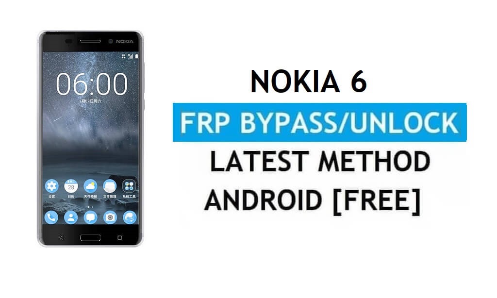 Ripristina FRP Nokia 6 – Bypassa il blocco Google Gmail Android 9 senza PC/APK