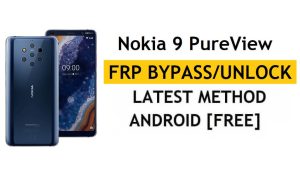PC/APK 없이 FRP Nokia 9 PureView 우회 Google Android 10 재설정