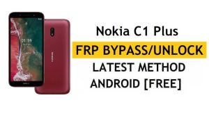 Redefinir FRP Nokia C1 Plus ignorar bloqueio do Google Android 10 sem PC / APK