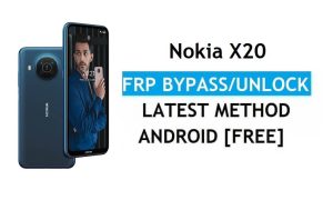 Nokia X20 Android 11 FRP Bypass Buka Kunci Google Gmail Terbaru Tanpa PC
