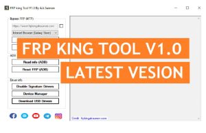 Download FRP King Tool V1.0 Latest FRP Bypass Samsung One Click