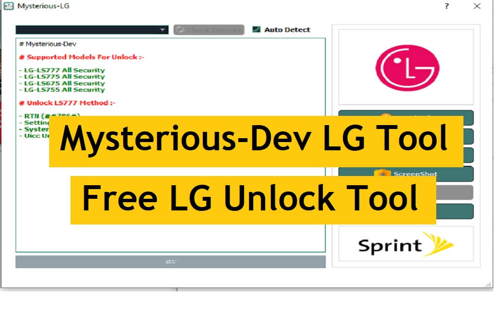 Mysterious-Dev LG Tool V1.0 Завантажити | LG Unlock Tool безкоштовно