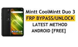 Mintt CoolMintt Duo 3 FRP/Google Account Bypass Android 9 Déverrouiller gratuitement
