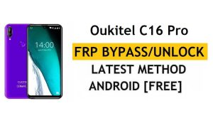 Oukitel C16 Pro Разблокировка FRP/аккаунта Google (Android 9) Обход последней версии