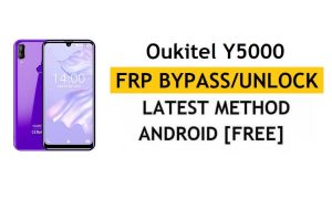 Oukitel Y5000 FRP/Desbloqueio de conta do Google (Android 9) Ignorar o mais recente grátis