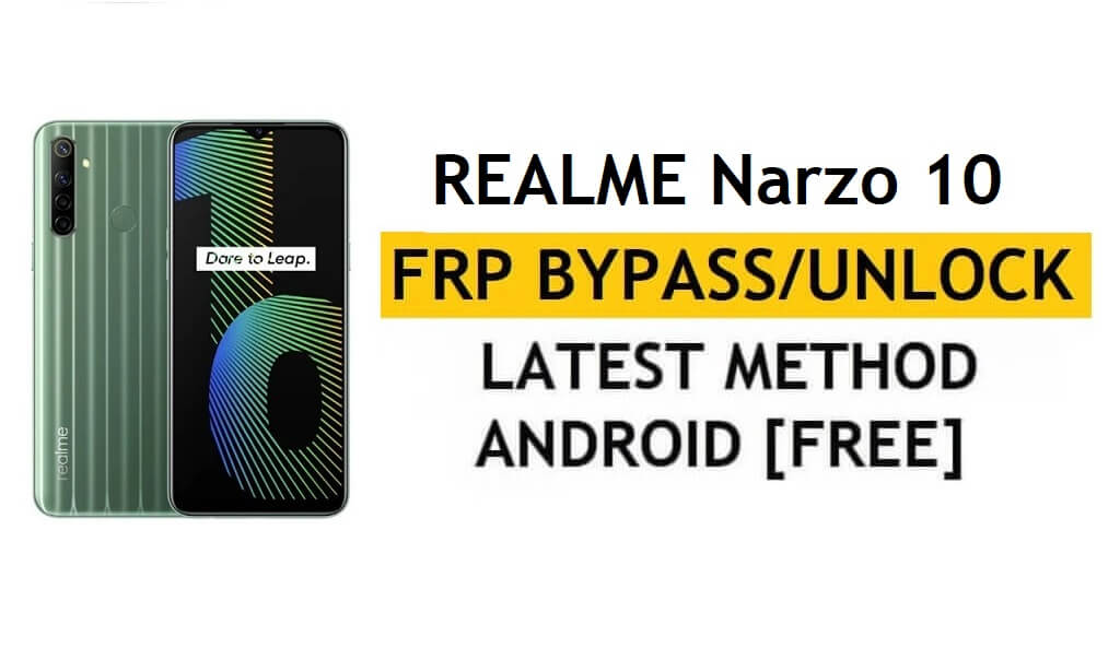 Realme Narzo 10 FRP 우회 잠금 해제 Google Gmail 잠금 Android 10 수정 코드가 무료로 작동하지 않음