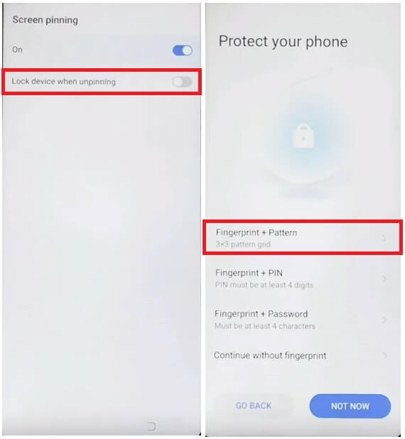 Select Fingerprint + Pattern to Google/FRP Bypass Unlock Tecno Android 10 | New Method (Without PC/APK)