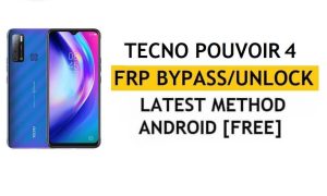 Google/FRP Bypass Tecno Pouvoir 4 Android 10 | Nieuwe methode (zonder pc/APK)