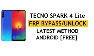 Contournement Google/FRP Tecno Spark 4 Lite Android 9 | Nouvelle méthode (sans PC)