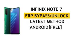 FRP Google Hesabı Kilidini Sıfırla Infinix Note 7 X690 Bilgisayar ve Apk Olmadan Ücretsiz Son