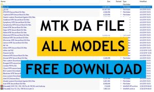 मीडियाटेक एमटीके सिक्योर बूट डाउनलोड एजेंट डीए फाइल सभी मॉडलों को एसपी टूल के साथ एफआरपी/फ्लैश/अनलॉक करने के लिए