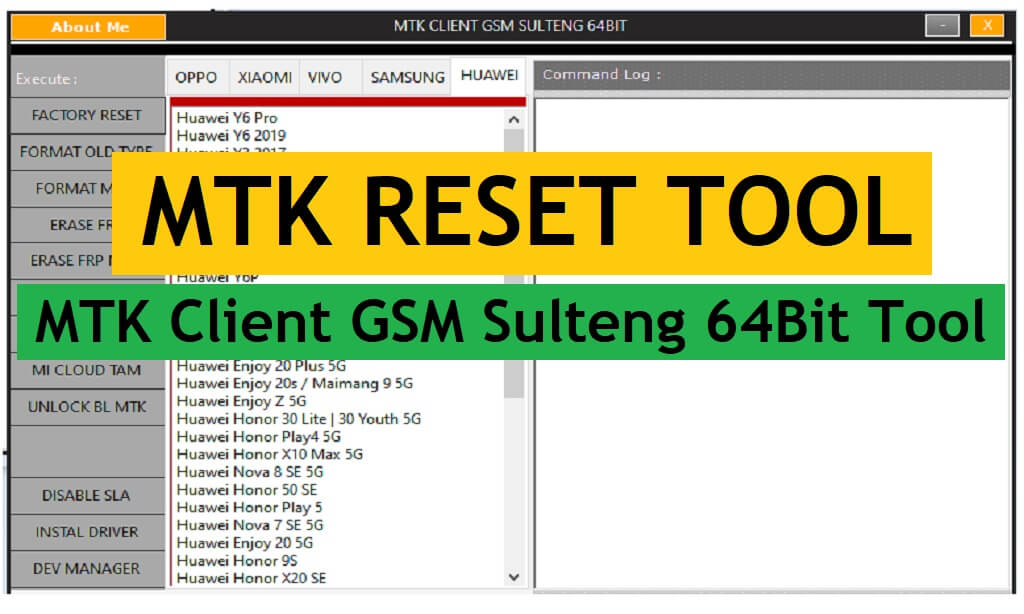 MTK-Reset-Tool | MTK Client GSM Xiaomi Vivo Oppo Realme Huawei Samsung Tool