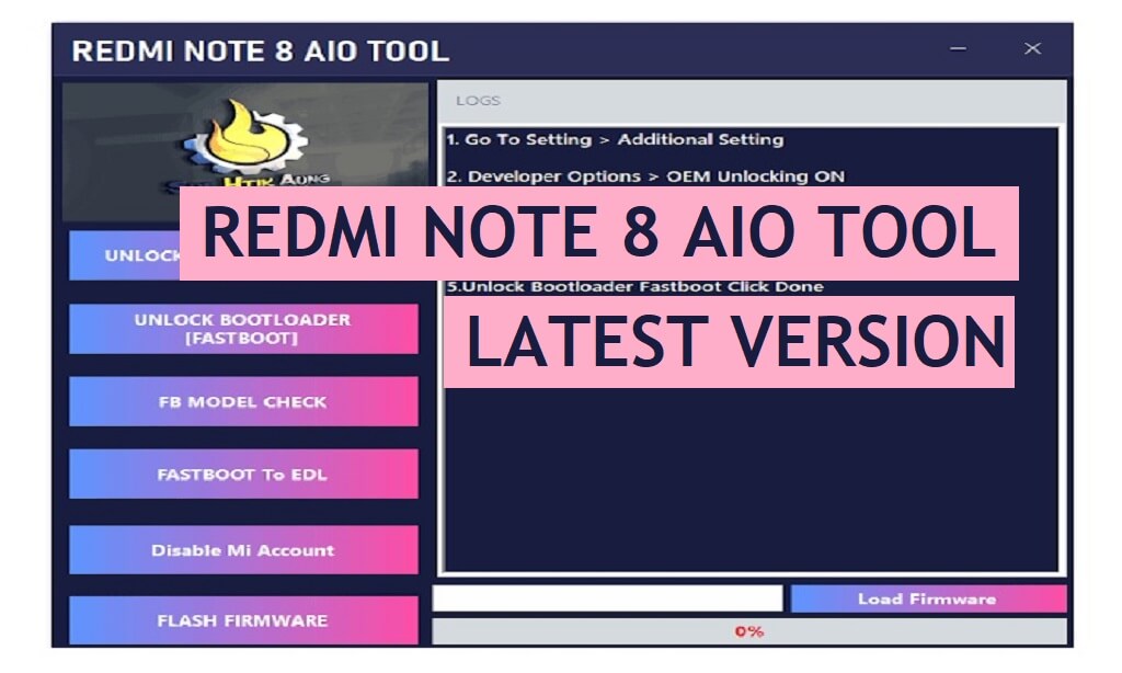 Завантажте останню безкоштовну версію Redmi Note 8 AIO One Click Tool