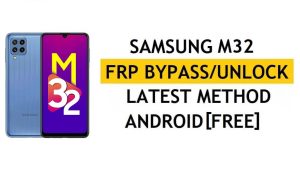 컴퓨터 없이 FRP 삭제 Android 11 Samsung M32 (SM-M325F) 최신 Google 확인 잠금 해제 방법