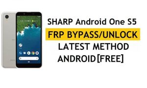 Método mais recente do Sharp Android One S5 FRP Bypass - Verifique o bloqueio do Google Gmail (Android 9.0) - Sem PC / Apk
