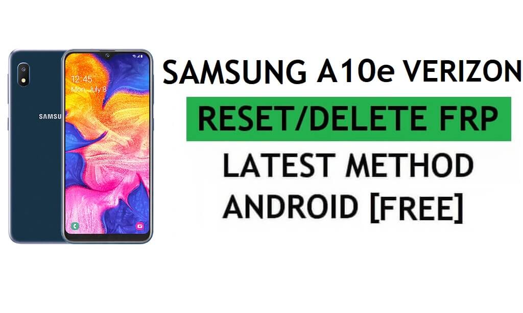 Samsung A10e Verizon Android 11 FRP Bypass SIN PC y Alliance Shield X Gratis Lo último